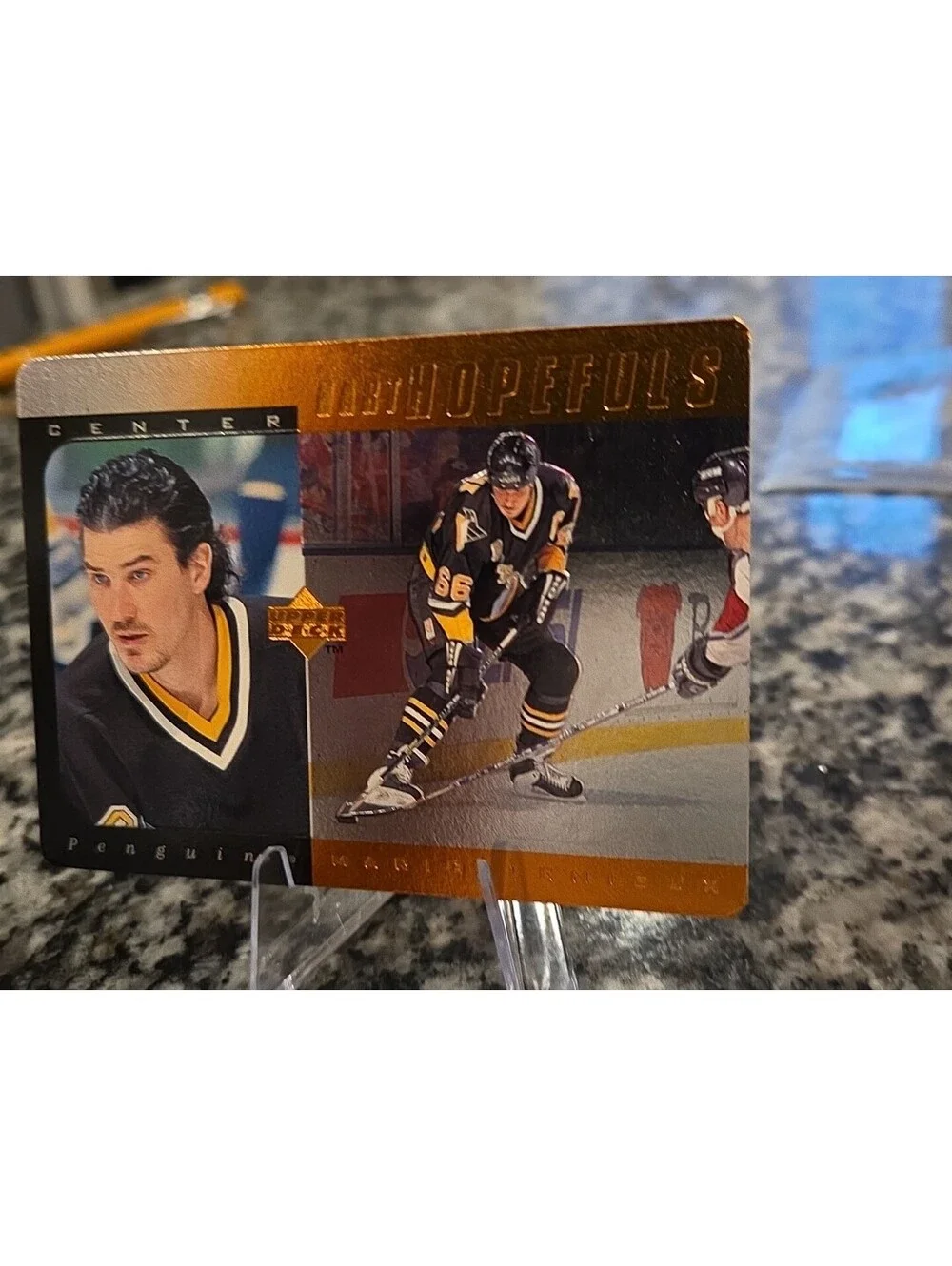Mario Lemieux 1996-97 Upper Deck Hart Hopefuls Bronze#0001/5000 Penguins C HOF